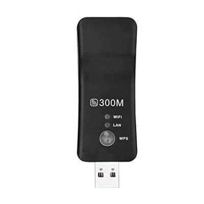 Immagine di Ripetitore WiFi USB, Mini 300M Wireless USB Amplificatore di Segnale AP Smart TV Adattatore Rete Cablato e