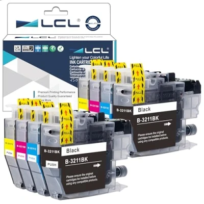Immagine di LCL LC3211 Compatibile con Brother LC3213 LC 3213 Cartucce per DCP J770 J772DW J774DW MFC J890DW J895 J497DW J572DW J491DW(2 nero, 2 ciano, magenta, giallo)