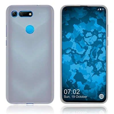 Immagine di PhoneNatic Custodia Compatibile con Huawei Honor View 20 Cover Trasparente Bianco stuoia in Silicone