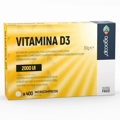 Immagine di Vitamina D 2000 ui, (50mcg) 360 compresse Fornitura 1 Anno. D3 per il supporto di Ossa, Denti e Muscoli. D3, tuo sistema immunitario. Vitamine (Vit D), Agocap
