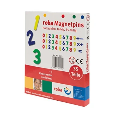 Immagine di roba Numeri Magnetici, 35 Pezzi, Giocattolo Scolastico per Bambini, Multicolore