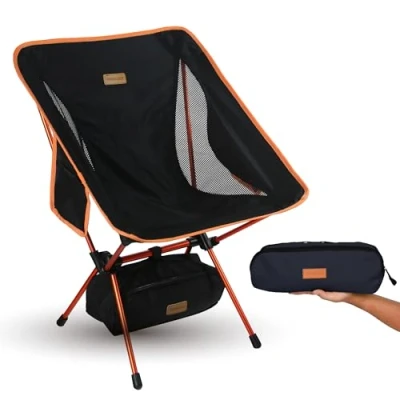 Immagine di Sedia da campeggio portatile TREKOLOGY YIZI GO Sedie pieghevoli, compatte, ultraleggere e comodamente trasportabili in una borsa, con capacità di carico 135 kg