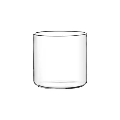 Immagine di H&amp;h set 6 bicchieri fusion in vetro borosilicato trasparente cc 450