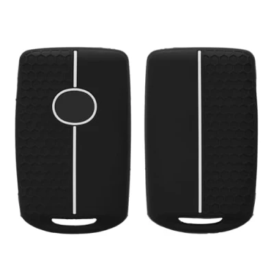 Immagine di kwmobile Custodia Coprichiave Compatibile con Mazda 3 Pulsanti CX30 CX50 CX60 CX90 MX 30 Cover Copri Telecomando Chiave Auto Chiavi Macchina nero/bianco