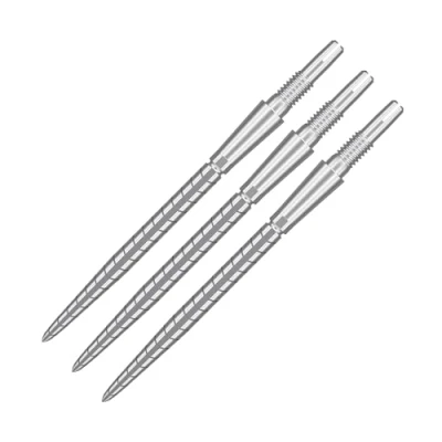 Immagine di Target Darts Swiss Point Storm Dart Points, Quarzo (Set di 3 Punte) 26MM, Argento Cambia Accessori Professionali per Freccette