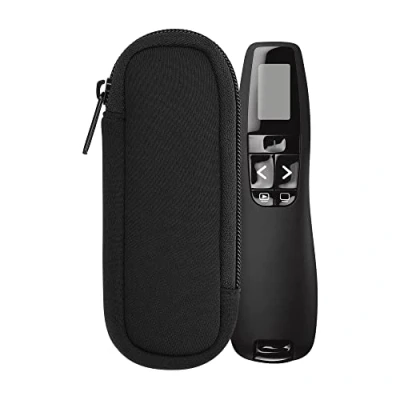 Immagine di kwmobile Custodia Puntatore Laser Universale Astuccio Neoprene con Zip Pointer Cover 14,5 x 5 cm Protezione Antigraffio nero