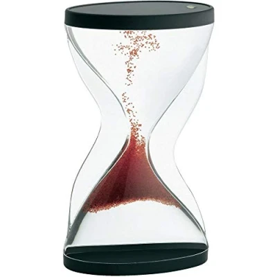 Immagine di Clessidra TFA Dostmann 18.6004.05 Acrilico trasparente, Rosso, Nero