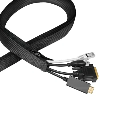 Immagine di LogiLink KAB0082 Guaina per cavi 20 mm (max) Nero 5 m