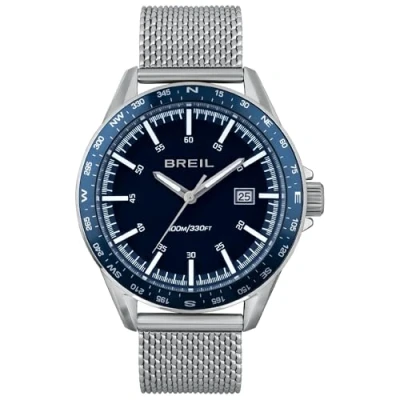 Immagine di Breil Orologio UOMO RUGGED quadrante MONO COLORE BLU SCURO movimento SOLO TEMPO 3 LANCETTE QUARZO e MESH ACCIAIO ARGENTO TW1893