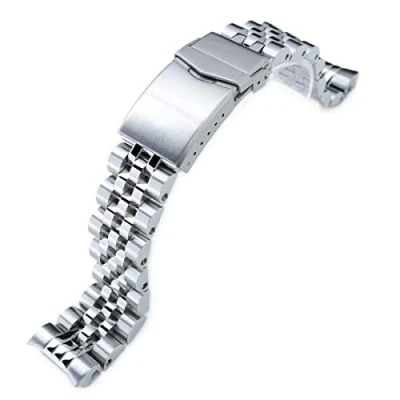 Immagine di MiLTAT SS201820B058(DE) Cinturino Angus J Louis per orologio in acciaio inox 316L, 20 mm, Seiko mm300 SBDX001, bicolore, chiusura a V