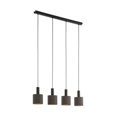 Immagine di Eglo Concesa 1 Lampadario a Sospensione, in Acciaio, 60 W, Marrone Scuro