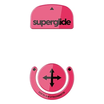 Immagine di Pulsar Gaming Gears Superglide Piedi per mouse più veloci e lisci realizzati con suola ultra resistente impeccabile in vetro super veloce, liscia (Magenta)