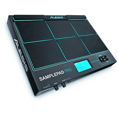 Immagine di Alesis SamplePad Pro Pad Strumentale a 8 Battenti in Gomma e Trigger di Campioni, Illuminazione Attiva, Oltre 200 Suoni Interni
