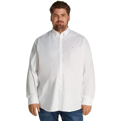 Immagine di Tommy Hilfiger FLEX Solid Shirt Camicia, Uomo, Taglia: 4XL, White