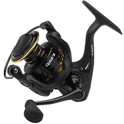 Immagine di DAM QUICK 2 V2 FD, mulinello da pesca, mulinelli spinning, pesca ad alta velocità per pescatori che cercano precisione e prestazioni, Unisex, Nero, 3000