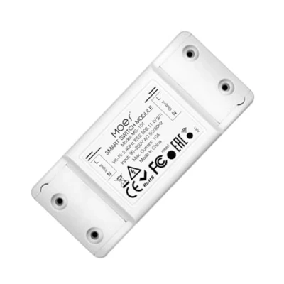 Immagine di MOES Tuya Modulo Interruttore luce intelligente WiFi universale, Telecomando wireless Smart Timer, Funziona con Alexa Echo/Google Home, Life App, 16A