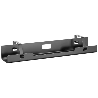 Immagine di DIGITUS Canale per la gestione dei cavi montaggio sotto scrivania cavi, prese di corrente supporto vassoio guida 60 x 13,5 10,8 cm nero