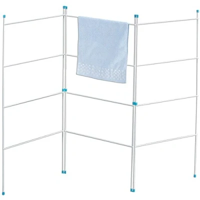 Immagine di Home Vida Abiti Pieghevoli Interni ed Esterni Airer, Plastica, Bianco, Metallo, H 110 x L 153 cm Circa
