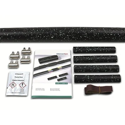 Immagine di HellermannTyton 380 04014 LVK C 5x1,5 16 PO X BK Raccordo termorestringente con connettori a vite Ø Cavo: 12 48 mm Contenuto: 1 pz.