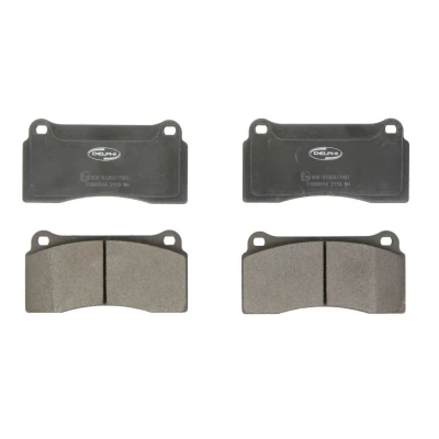 Immagine di DELPHI LP2113 Kit pastiglie freno Non predisposto per contatto segnalazione usura con lamierino anticigolío senza accessori JAGUAR: XK 8 Coupe