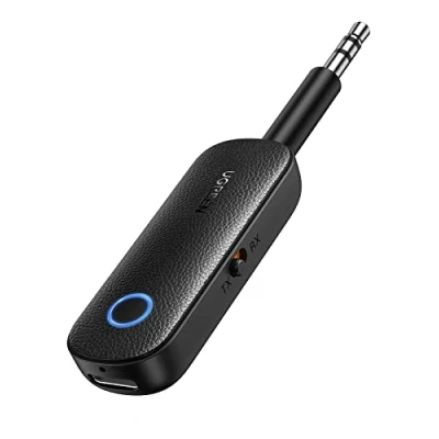 Immagine di UGREEN Trasmettitore Ricevitore Bluetooth 5.0 Adattatore 2 in 1 Audio 3.5mm Aux Jack Microfono Integrato per TV PC Auto