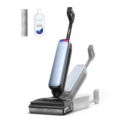 Immagine di Tineco Floor One S9 Artist Aspirapolvere Lavapavimenti, Aspirazione di 22 kPa, 360 SmoothDrive, Anti Tangle, Auto Pulizia Flashdry a 85C, 50 Minuti Autonomia, 180 Lay Flat