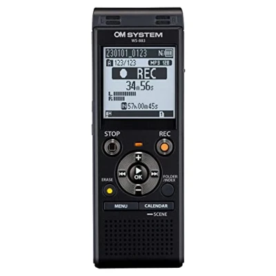 Immagine di OM System WS 883 Registratore vocale digitale Tempo di registrazione (max.) 2080 h Nero