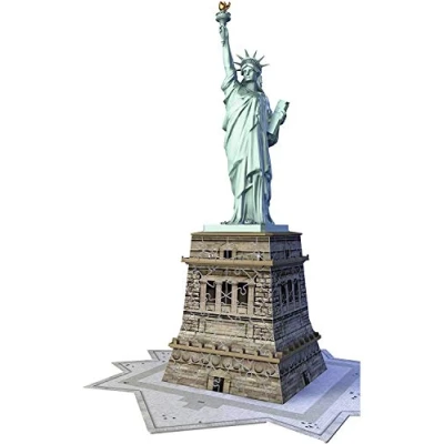 Immagine di Ravensburger Italy D Puzzle 3D Statua della libertà, 108 Pezzi, Multicolore, 125845