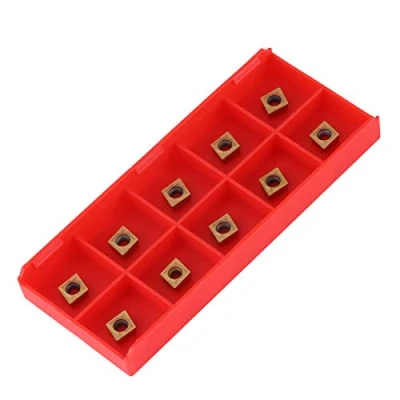 Immagine di Akozon Inserti per punte in metallo duro 10pz Utensile da tornio con taglierino scatola