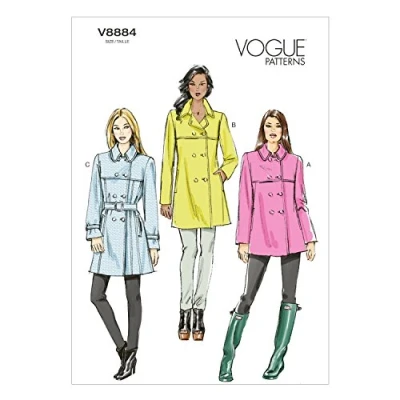 Immagine di Misses&#039; Coat And Belt 6 8 10 12 14 Pattern