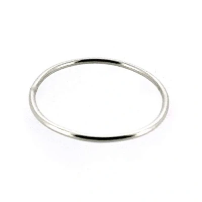 Immagine di Fede nuziale sottile in Oro bianco 9 ct, 1 mm e bianco, 54 (17.2), colore: Oro, cod. RCOR375WH1