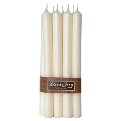 Immagine di Nordring 8 candele rustiche color crema, 2,2 x 25 cm, con certificazione RAL