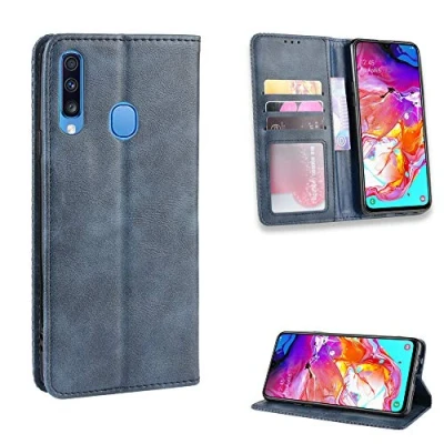 Immagine di Jielangxin Cover per Samsung Galaxy A20S,Custodia in Pelle Custodia SM A207F/DS A20S / A207M/DS A2070 A207F A207M Case Blue