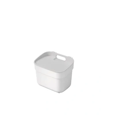 Immagine di Curver Keter Pattumiera da 5 Litri per la Raccolta Differenziata Ready To Collect, con Supporto a Parete, Ideale Cucina e il Bagno, 100% Riciclato, Bianco
