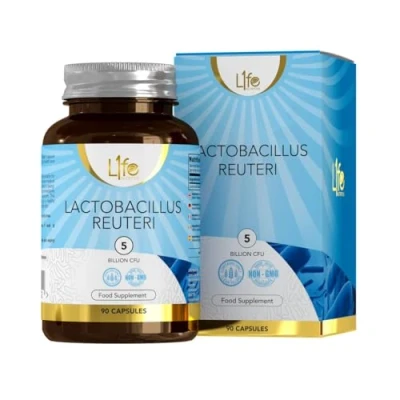 Immagine di LN Lactobacillus Reuteri 90 Probiotici Capsule 5 Miliardi CFU L Probiotico per Dose Alta Potenza Probiotic Non OGM, Senza Glutine e Allergeni Prodotto nel RU