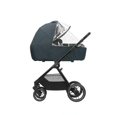 Immagine di Maxi Cosi Parapioggia Passeggino, Navicella, Telo Pioggia per Tessuto a Rete con Finestra Frontale, Facile da Agganciare, Colore Trasparente