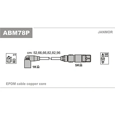 Immagine di JANMOR ABM78P Kit Cavi Accensione