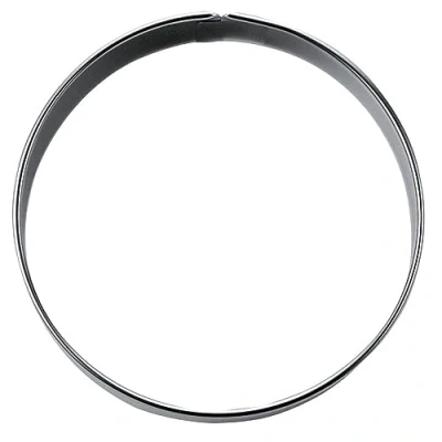 Immagine di Stampini per Biscotti e Anello, Argento, Acciaio Inossidabile, Silver, 10 x 2.5 cm