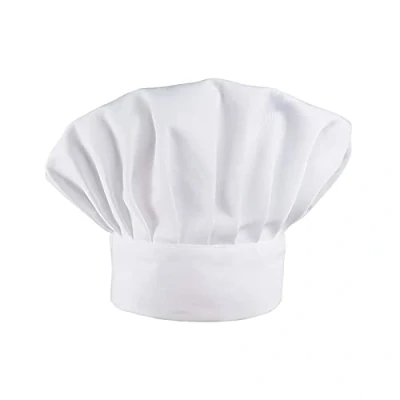 Immagine di KongJies Cappello da cuoco in tessuto elastico regolabile per cucina (bianco), bianco