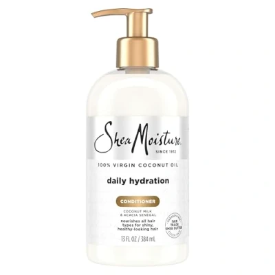 Immagine di Sheamoisture SHEA Moisture 100% Virgin Coconut OIL Daily Hydration Conditioner Balsamo, Taglia: 384 ml,