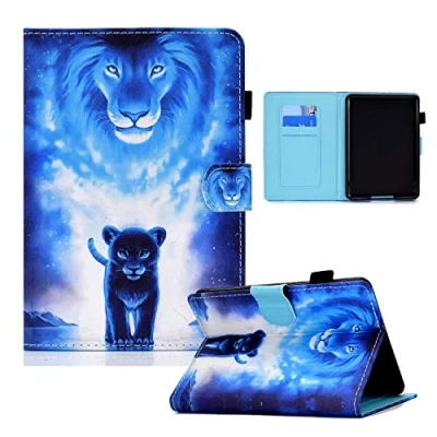Immagine di Bspring Custodia per Kindle Paperwhite 11. Generation 2021 Smart Cover e Book Reader da 6.8&quot;, con Funzione Auto Sleep/Wake,Leone