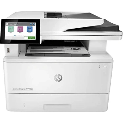 Immagine di HP LaserJet Enterprise M430f 3PZ55A, Stampante Multifunzione A4, Stampa Fronte e Retro Automatico in b/n, 40 ppm, Copia, Scansiona, Fax, Ethernet, USB 2.0, ADF, Smart, Schermo Touch LCD, Bianca