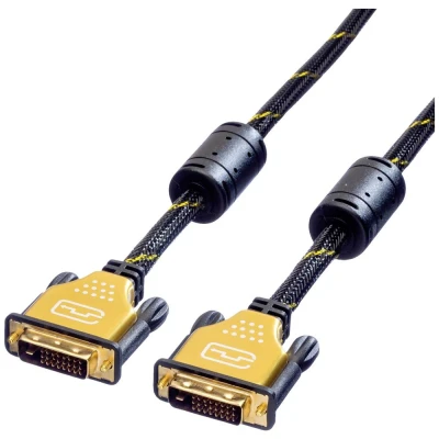 Immagine di Roline DVI Cavo Spina D 24+1pol. , 5.00 m Multicolore 11.04.5514 bloccabile