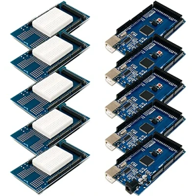 Immagine di AZDelivery 5 x AZ MEGA2560 Board Bundle con Schermo Prototipo E Book!