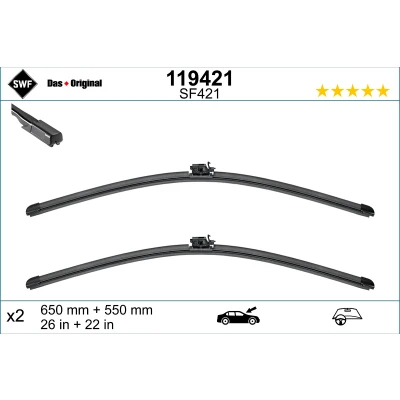 Immagine di Spazzola tergi Swf 119421 anteriore Spazzole flat blade MERCEDES BENZ: GLE
