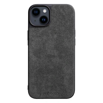 Immagine di iPhone 14 Plus Alcantara Back Cover Space Grey