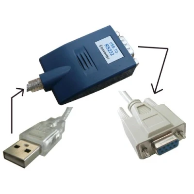 Immagine di KALEA INFORMATIQUE Convertitore da USB a COM seriale RS232 con cavo crossover Null Modem e connettore DB9 femmina.
