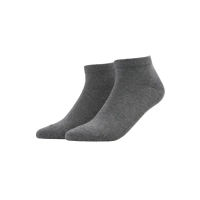 Immagine di FALKE Happy Double Pack M Sn cotone bassi tinta unita confezione di 2 paia, Calzini corti Uomo, Grigio Light Grey Melange 3390, 43 46