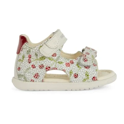 Immagine di Geox B Sandal Macchia Gir, Bimba 0 24, off White Red, 19 EU