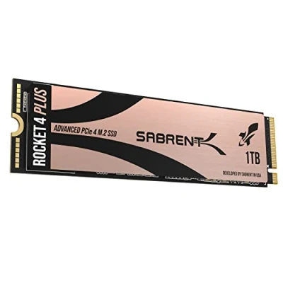 Immagine di Sabrent SSD 1TB, interno, NVMe PCIe M.2 2280, Disco a stato solido ad alte prestazioni, Gen 4, Lettura fino 7000 (MB/s), Rocket 4 Plus (SB RKT4P 1TB)